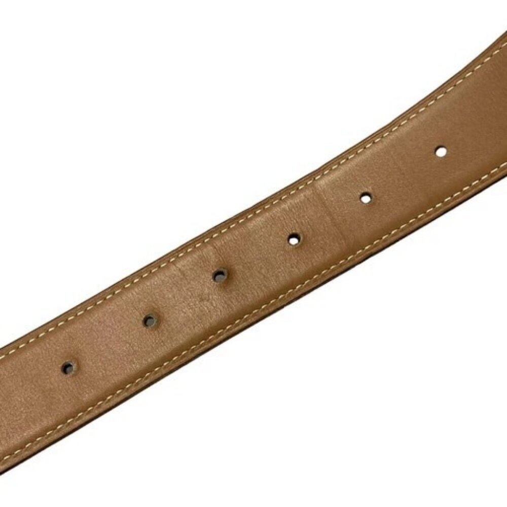 HERMES Double H - Black Brown Box Calf Veau Epsom Square L Belt - Picture 7 of 7